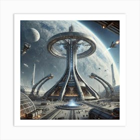 Exosphere Spire Solarius Converted Art Print