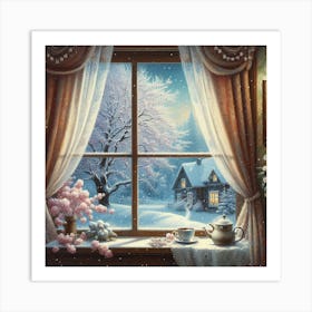 Winter Window Art Print