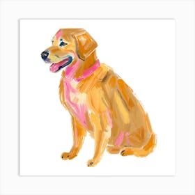 Golden Retriever 03 Art Print