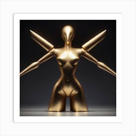 Golden Woman Art Print