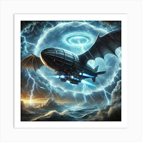 Fang Of The Storm Weather Shields Art Print