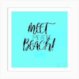 Caption At The Beach - BNB Quote Art Print