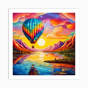 Hot Air Balloon Art Print