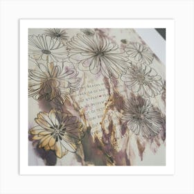 Dahlias 6 Art Print