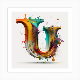 Letter U Art Print