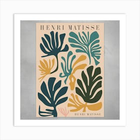 Botanical Elegance Matisse Inspired Bathroom Poster (2) Art Print