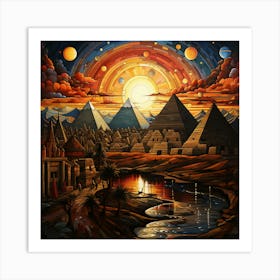 Pyramids 2 Art Print