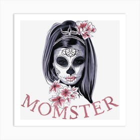 Womens Noble Days Momster Casual Funny Halloween Casual Art Print