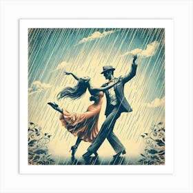 Salsa and Rain Art Print