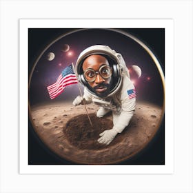 Small step for mankind Art Print