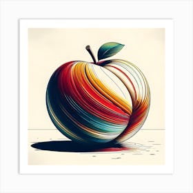 Graphic Apple Art Art Print