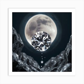 Moonlight Diamond Art Print