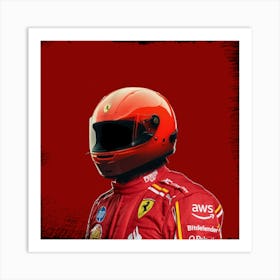 Ferrari Driver Art Print