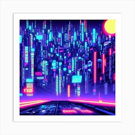 Futuristic Cityscape Art Print