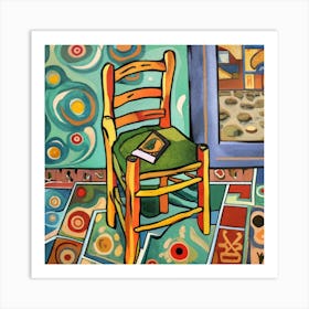 Chair And Book Van Gogh Wall Art Art Print