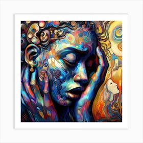 Dreaming Woman Art Print