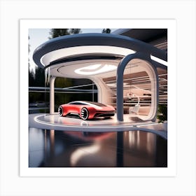 Futuristic Car 38 Art Print