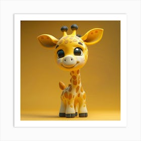 Cute Giraffe 18 Art Print