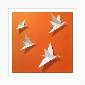 Origami Cranes 1 Art Print