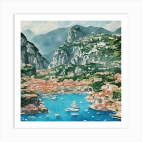 Amalfi Coast Art Print