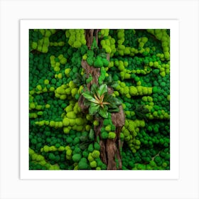 Moss Wall 4 Art Print