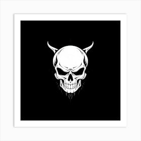 Devil Skull Art Print