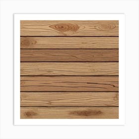 Wood Planks Background 3 Art Print