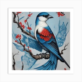 Chinese Bird Art Print