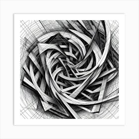 Abstract Spiral Art Print