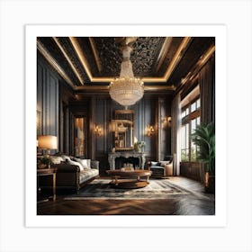 Luxury Living Room 3 Art Print