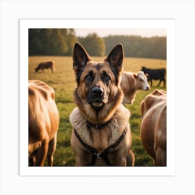 German Shepherd Dog Art Print