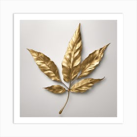 Gold Leaf 2 Art Print