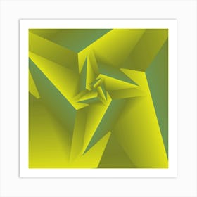 3d Traingle Pattern Art Print