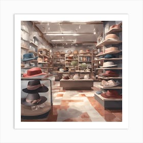 Hat Shop Art Print