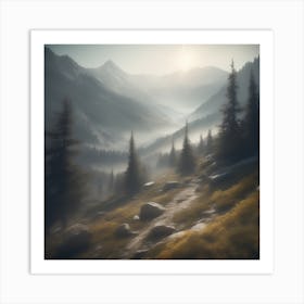 Mountain Landscape 25 Art Print