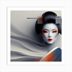 Japan Geisha Visual 71 Art Print