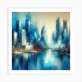 Abstract Cityscape 29 Art Print