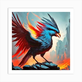 Phoenix Bird Art Print