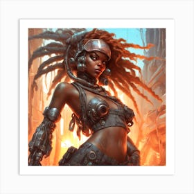 Sci-Fi Girl Art Print