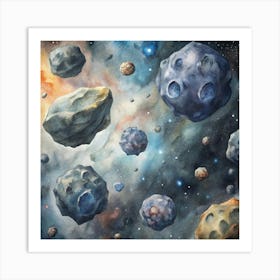 Planets In Space Art Print