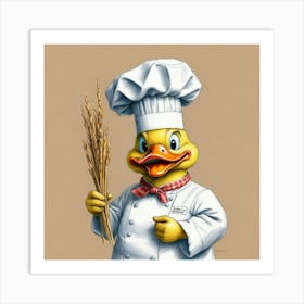 Chef Duck 5 Art Print