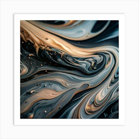 Abstract Swirls Art Print