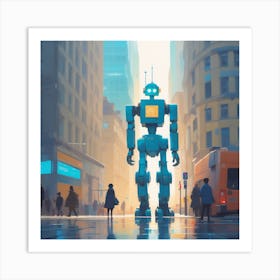 Robot City 13 Art Print