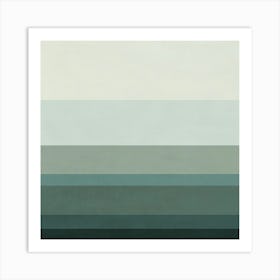 Minimalist Sea - g01 Art Print