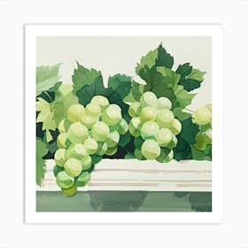 Grapes In The Window Art Print