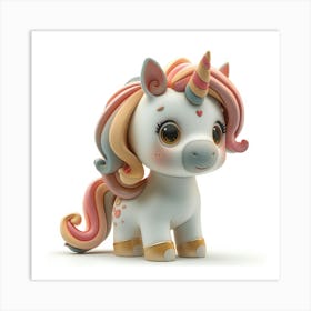 Unicorn Figurine 83 Art Print