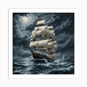 moody seas 9 Art Print