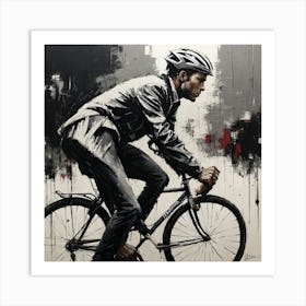 'Cyclist' Art Print