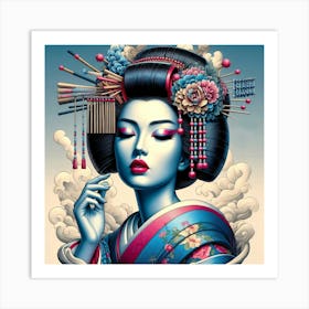 Japan Geisha Visual 140 Art Print