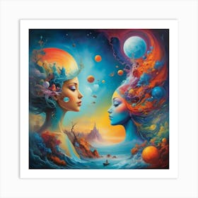 Lucid Dreaming paintings art print Art Print